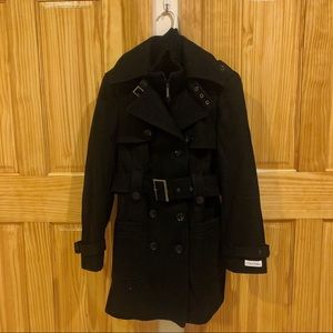 Double layer trench coat